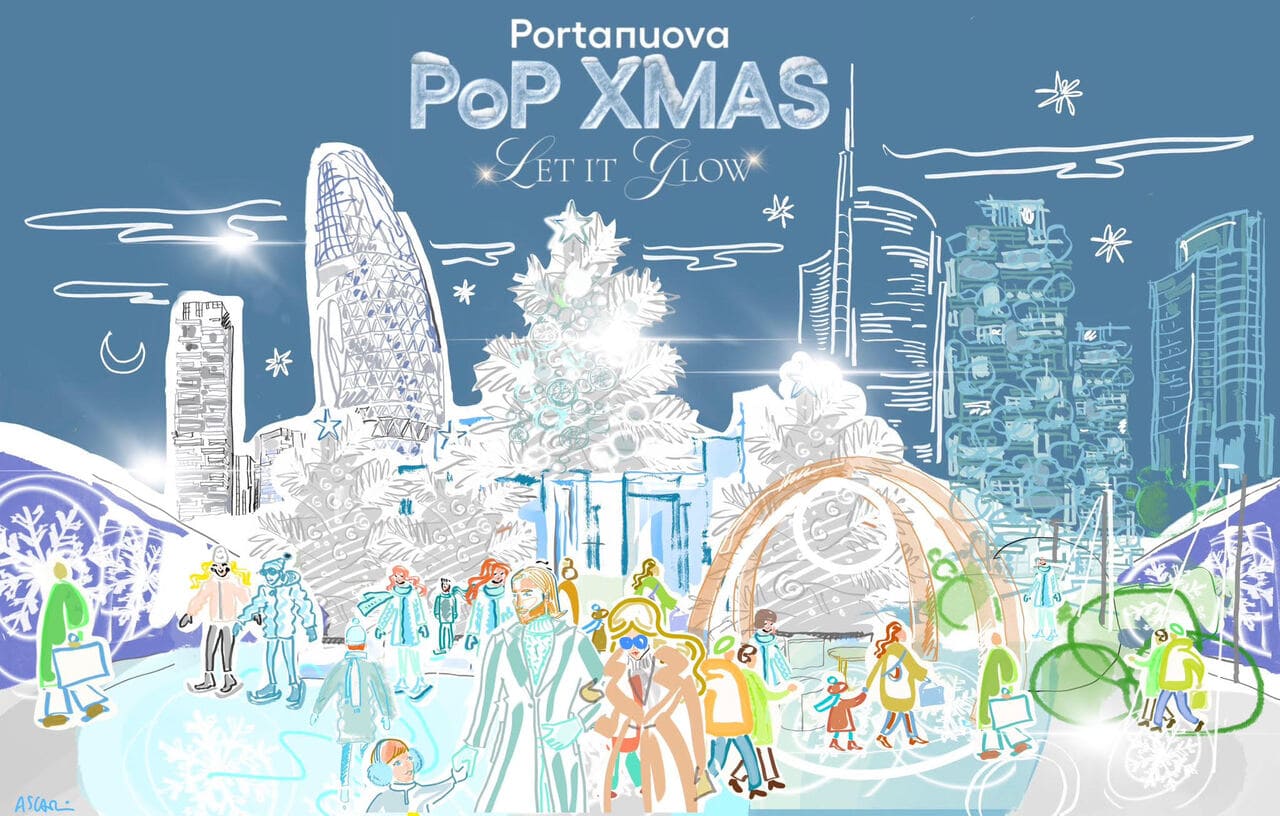 Portanuova PoP XMAS Illustrazione di Jacopo Ascari