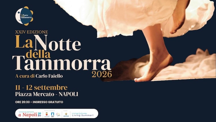 Artisti e paranze in Piazza Mercato a Napoli per La Notte della Tammorra 2026
