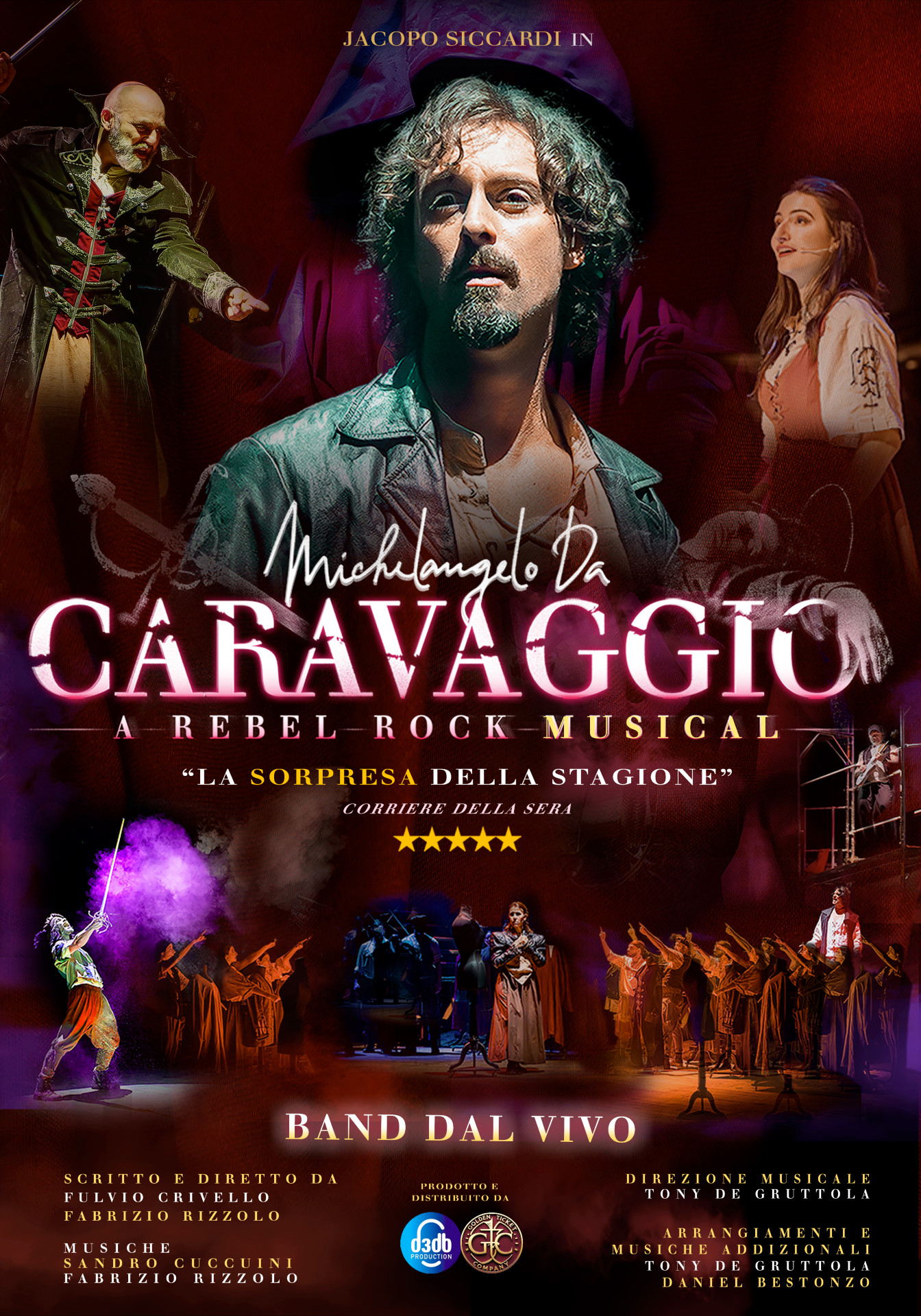 Caravaggio A Rebel Rock Musical, lo spettacolo rock progressive sulla vita di Michelangelo Merisi