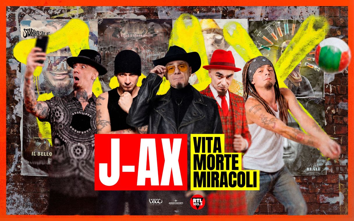 J-Ax Roma 2026, il rapper protagonista di due concerti all’Atlantico con il Vita Morte Miracoli Tour