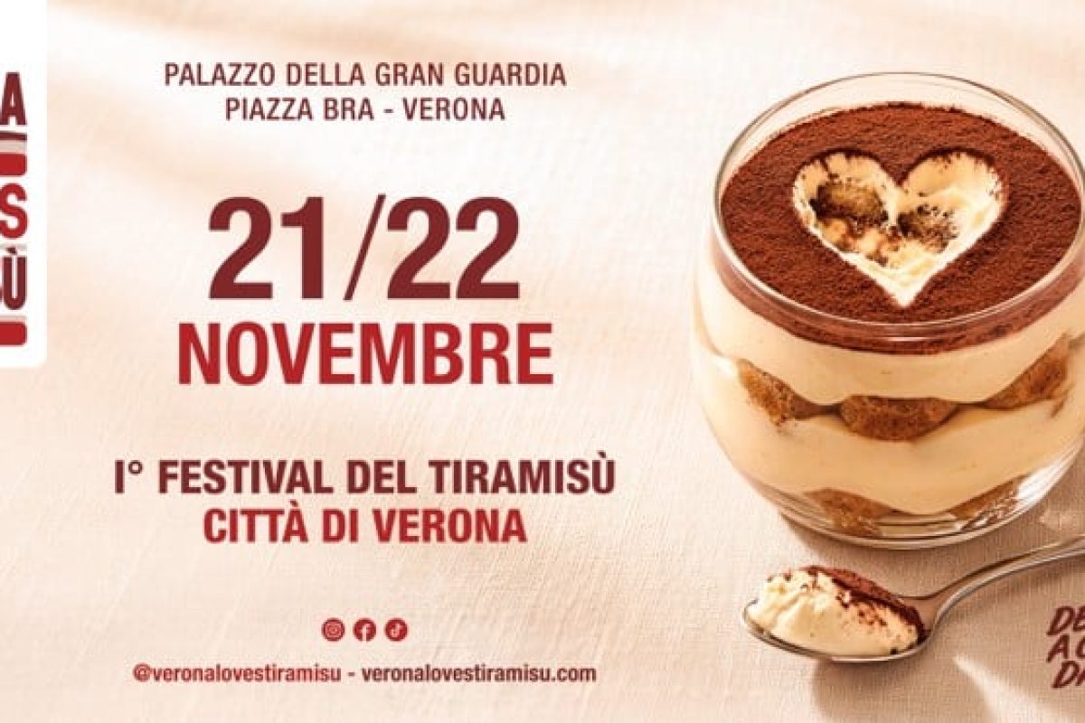 Verona Loves Tiramisù 2026, il primo Festival del Tiramisù al Palazzo della Gran Guardia di Verona il 21 e 22 novembre