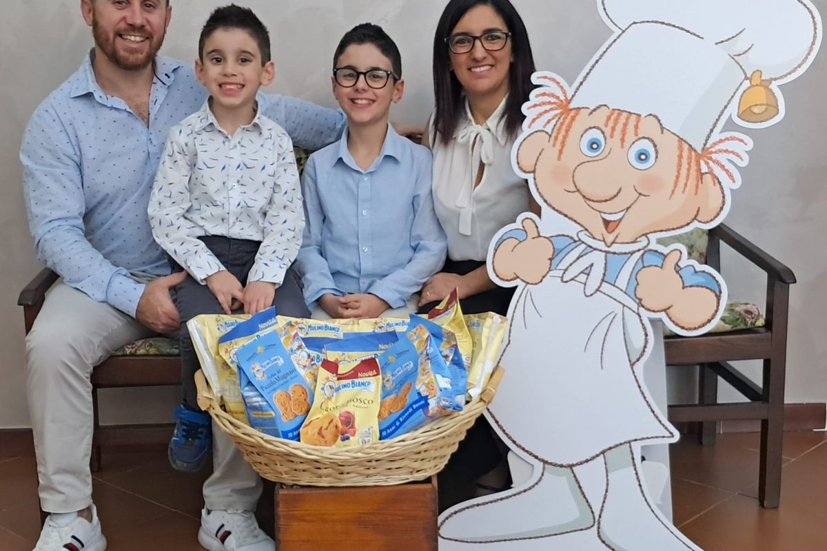 Mulino Bianco foto di Michele con la sua famiglia