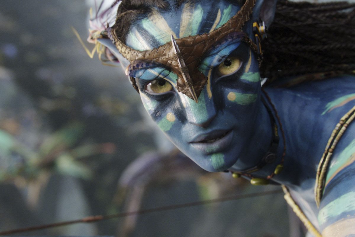 Neytiri (voiced by Zoe Saldana) in Twentieth Century Fox's AVATAR. © 2009 Twentieth Century Fox. All Rights Reserved.